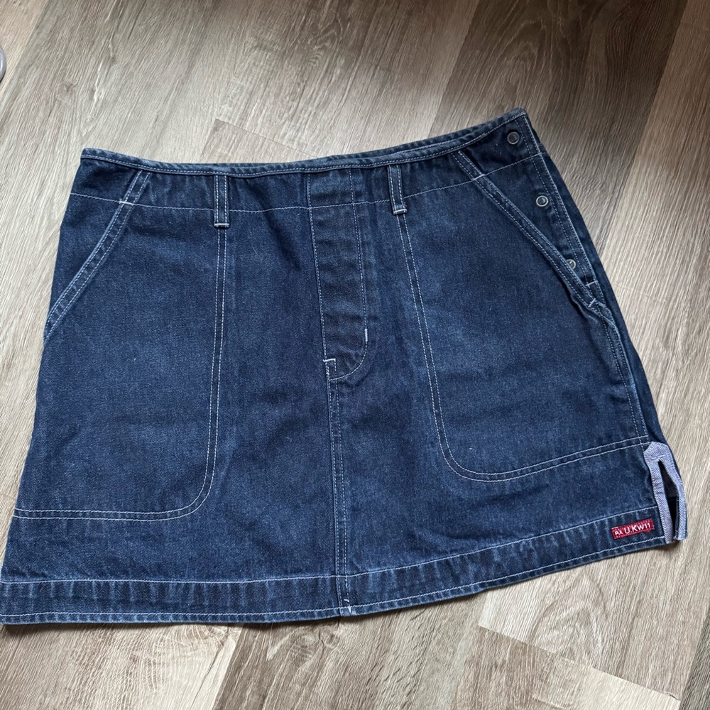 Pepe Jeans London Dark Blue Denim Skirt